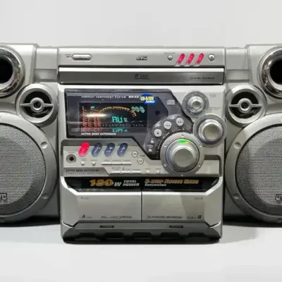 JVC MX-K3 Compact Component System with 3-CD Changer, Dual Cassette, AM/FM