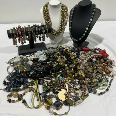 HUGE Beaded Fashion Jewelry Collection Mystery Lot 