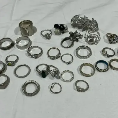 Silver Fashion Jewelry Ring Collection 1