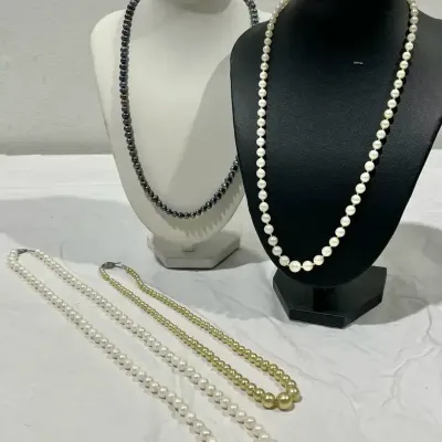 10k & Pearl Necklaces 