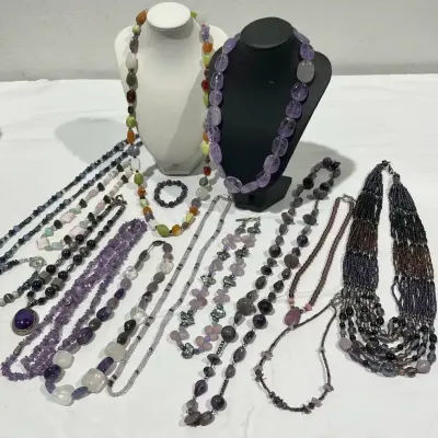 Purple Quartz Beaded Fashion Jewelry Collection & More
