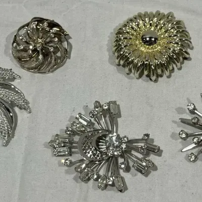 Vintage Atomic Starburst Brooch / Pin Collection 