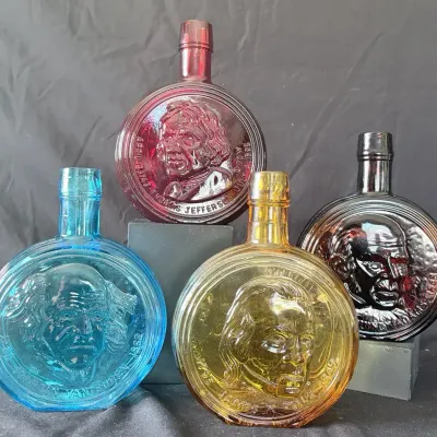 Wheaton Village Presidential Glass Bottles - Set of 4