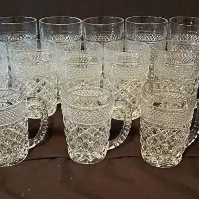 Vintage Anchor Hocking Wexford Glassware Collection
