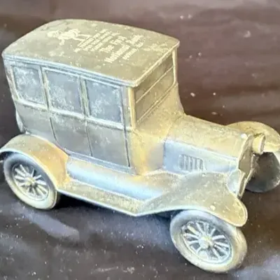 Vintage Model T Advertising Coin Bank - First National Bank Dothan, Alabama