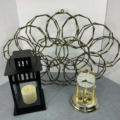Anniversary Clock, Lantern & Wall Art