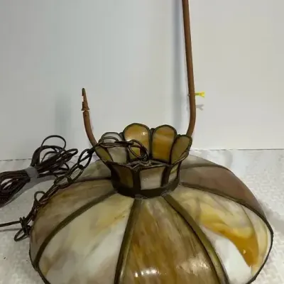Stained Glass Floral-Style Lamp Shade