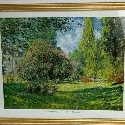 Claude Monet “The Parc Monceau” Framed Art Print