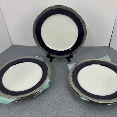 Noritake Crestwood Cobalt Platinum Plates