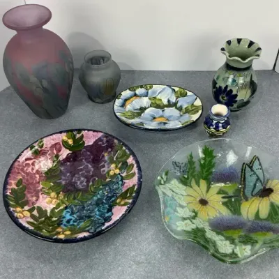 Hand-Painted Art Pottery Collection