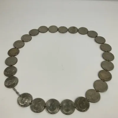 Vintage Eisenhower Dollar Coin Necklace – Bicentennial 1776–1976 Dollar Coins