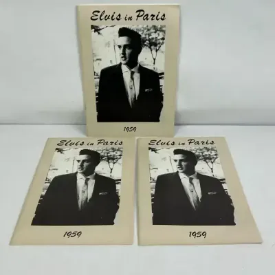 Elvis in Paris 1959 Souvenir Booklets Set of Three