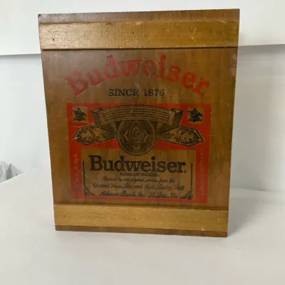 Budweiser Wooden Advertising Storage Cabinet