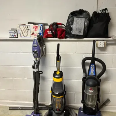 Shark and Bissell Vacuums with Carpet Cleaner