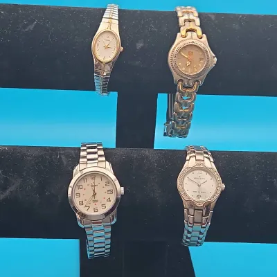 Women's Wristwatches, Lot of 4. Includes Timex, Anne Klein, Tag Heuer, and Pulsar*