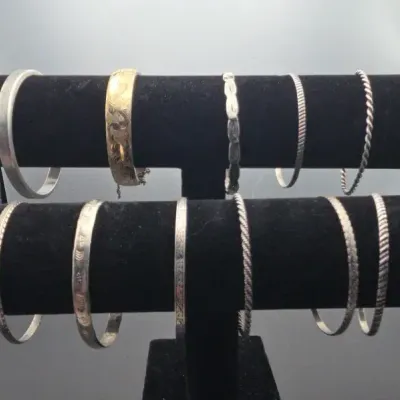 Bangles and Bracelets - Sterling Silver* Lot of 11