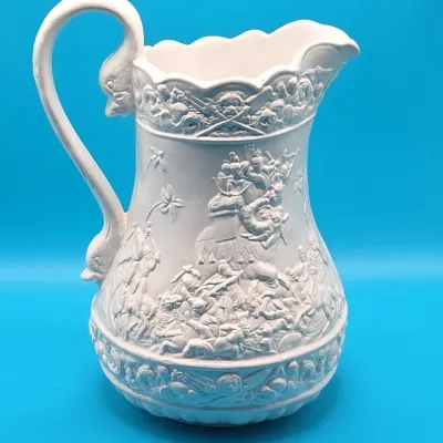 Vintage Old Staffordshire Porcelain Pitcher, Made in England*
