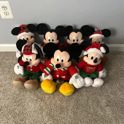 Collection Of Mickey Mouse Stuffed Dolls
