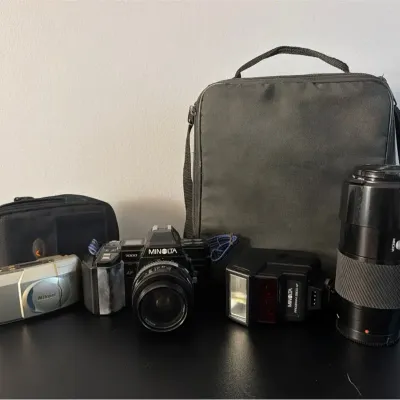 Minolta & Nikon Film Cameras