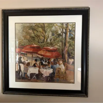 Marilyn Hageman "Lunch On The Elysees" Framed Print