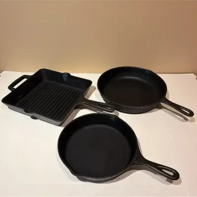 Trio Of Cast Iron Pans