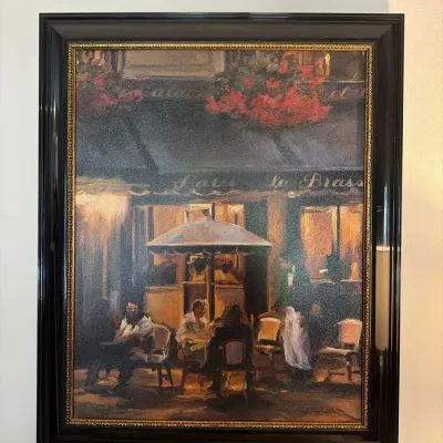 Marilyn Hageman "La Brasserie" Framed Print