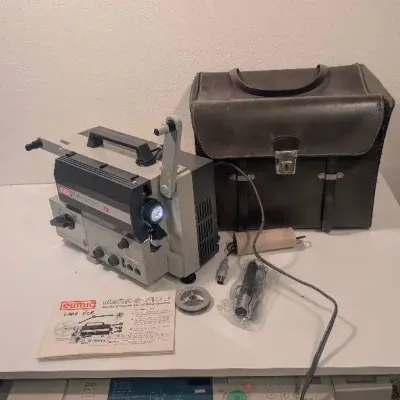 Vintage Eumig Mark S 710 D Dual-gauge 8mm Sound Film Projector, 1972