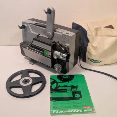 Vintage Fujicascope M33 8mm Cine Film Projector, Manufactured by Fujifilm in Japan 1960s