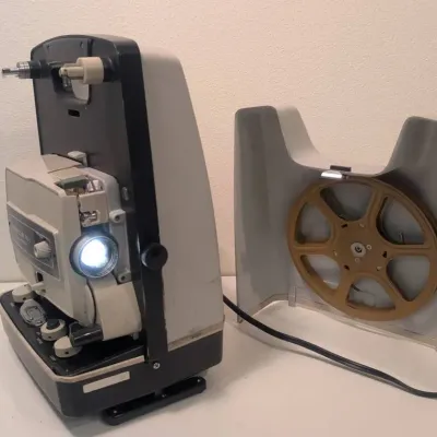 Honeywell Elmo FP8-C Dual 8mm / Super 8 film Projector Manufactured by Elmo in Japan 1960s