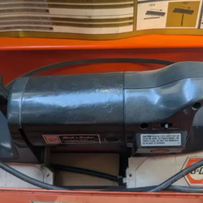 Vintage Black & Decker Model 3122 Heavy Duty 2-Speed Portable Band Saw