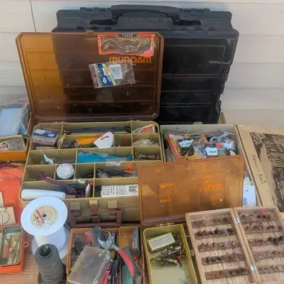 Collection of Vintage Fishing Gear