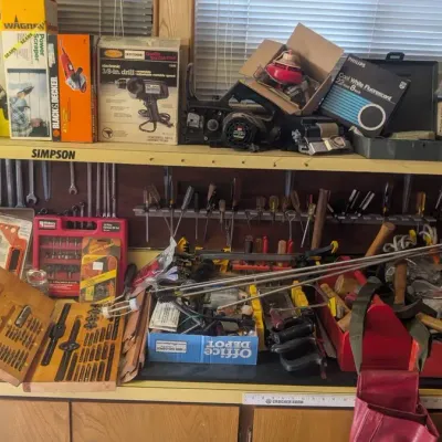 Massive Workshop Tool Lot, Vintage Craftsman Router Table