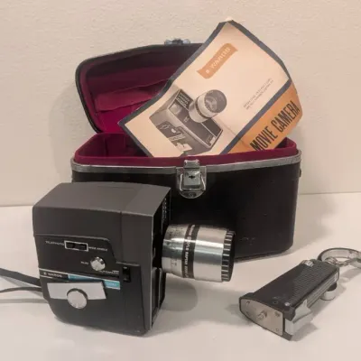 Wards 8mm Home Movie Camera Kit Fistributed by Iconic American Retailer Montgomery Ward, 1950s-60s