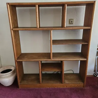 Large Solid Wooden Bookshelf Unit/ Entertainment Center 
