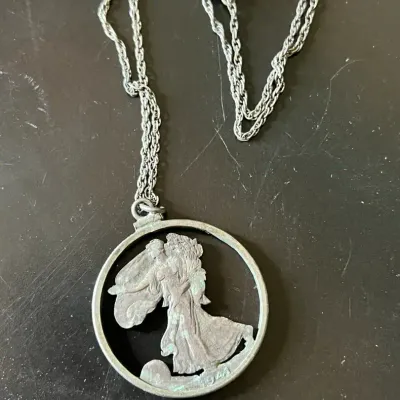 Hand Cut Coin Pendant