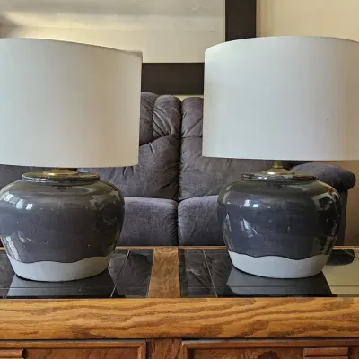 Pair of Matching Ceramic Table Lamps 