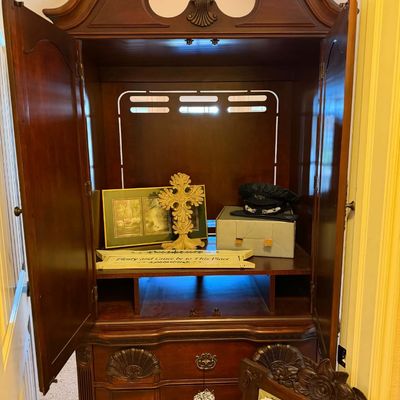 Lot 1: Elegant Armoire, Home Decore & More