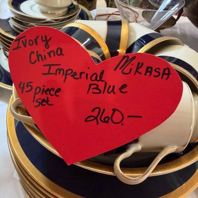 Lot 9: Silver Surfer Comic, Hurricane Lamp, Blue/White Dinnerware & Collectibles