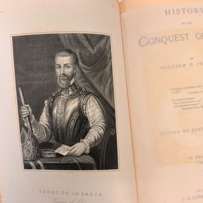 1892 History of the Conquest of Peru by William H. Prescott - 2 Vol. Set