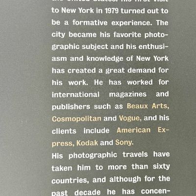 "New York Vertical" Photography Book by Horst Hamann (1997)