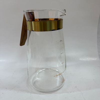 Vintage Salton Glass Coffee Carafe with Wood Handle