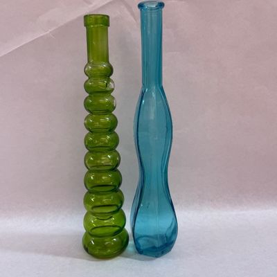 Vintage Mid-Century Modern Art Glass Bud Vases - Set of 2