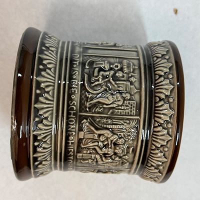 Marzi & Remy German Stoneware Lidded Jar / Humidor