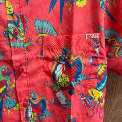 RSVLTS Budweiser-Themed Short-Sleeve Shirt - Size Medium