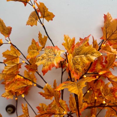 Lighted Artificial Autumn Maple Tree