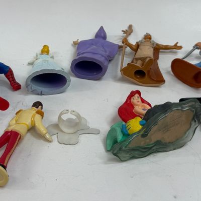Vintage Disney and Spider-Man Toy Figures & Pluto Ring Lot