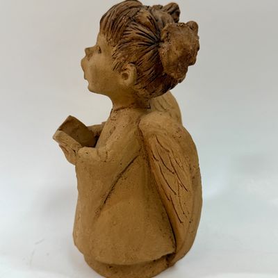 Vintage Martin Clay Art Singing Angel Figurine