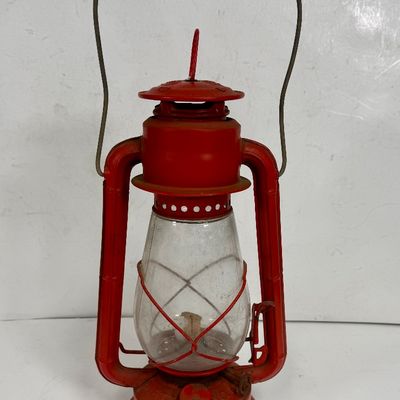Vintage Dietz Junior No. 20 Red Kerosene Lantern