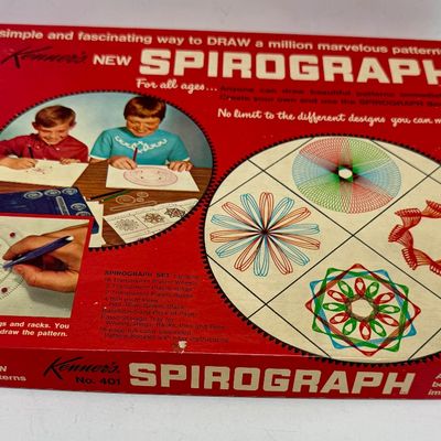Vintage Kenner's New Spirograph Set No. 401 with Box and Manual