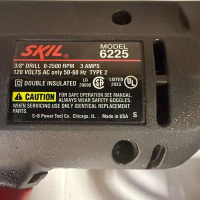 Skil Model 6225 3/8" Variable Speed Reversing Drill with Box